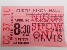 ELVIS 26 APRIL 1975 CURTIS