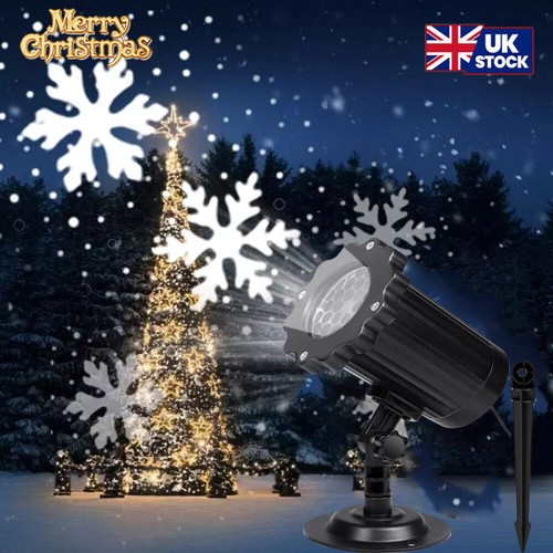 Christmas snowflake projector - christmas,