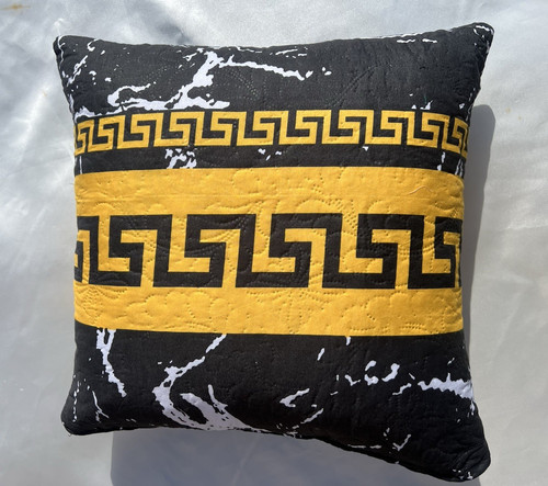 Versace style square cushion - versace-style,