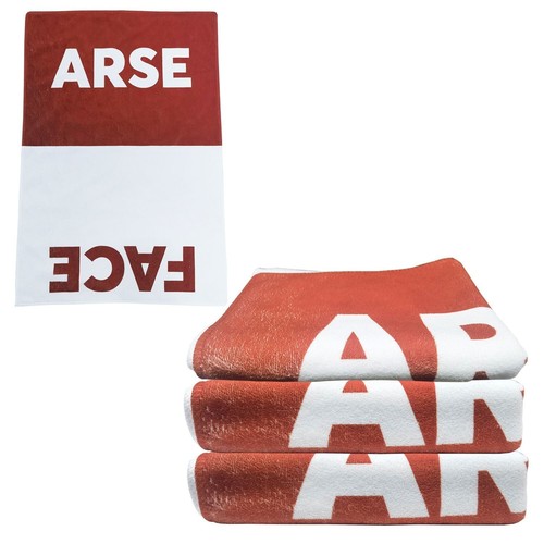 Arse face towel - arse, for