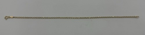 9ct yellow gold oval - 7.75",