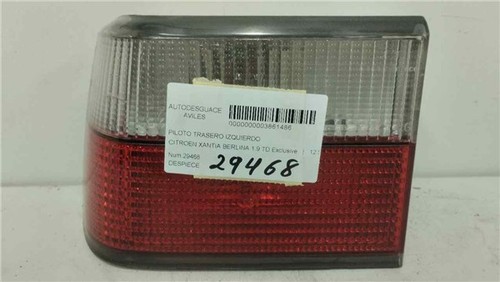 Left rear light - citroen, xantia
