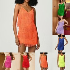 Vibrant Fringe Flapper Skirt