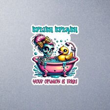 Pin Up Girl Skeleton Vinyl Car Sticker Decal - Water Bottle - Laptop - Toolbox 2