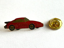 Red Porsche Car Pin Badge