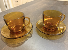 Vintage Set 2 Vereco Amber