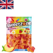 Heart shaped fizzy peach - heart-shaped,