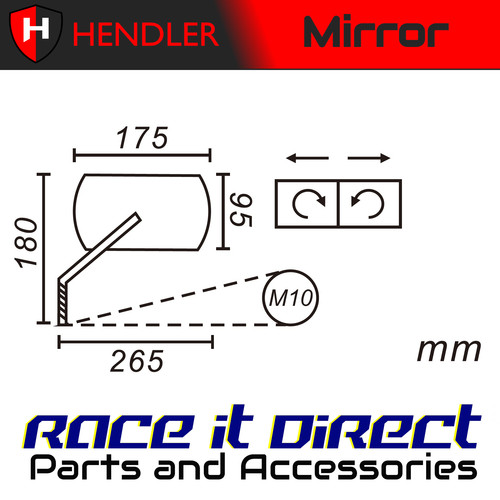 Mirror for ducati scrambler - for,