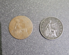**BRITISH COLLECTABLE COIN** old half penny coin 1933 & 1915