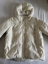 Zara Men's White Zippered Hood