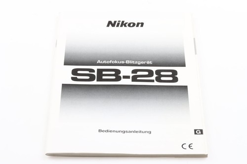 Nikon speedlight manual - speedlight, sb-28