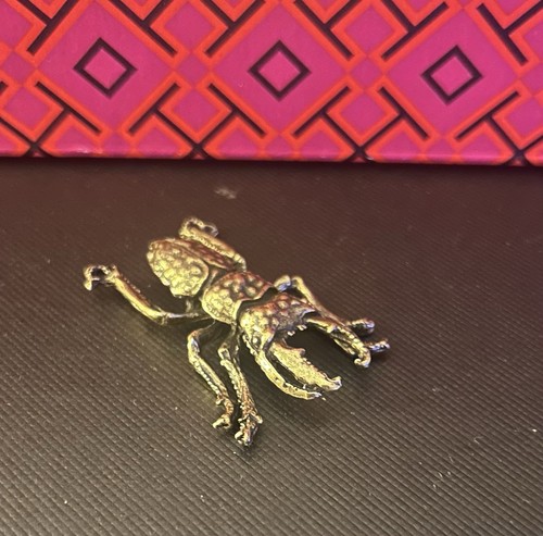 Brass beetle ornament statue - brass,