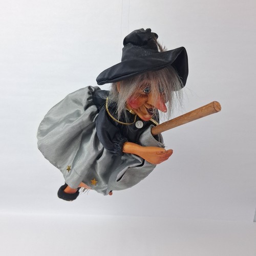 Vintage flying witch - flying, a