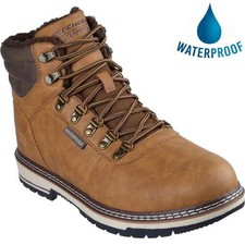 Skechers Corado Memphis WP Mens Brown Waterproof Ankle Boots UK Size 8-13