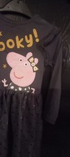 Girls Toddler  Halloween Dress Grey Peppa Pig  Aged 1-1.5 Years