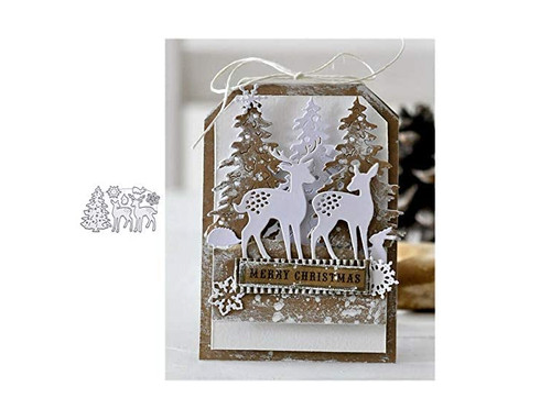 Christmas deer tree snowflake - tree,