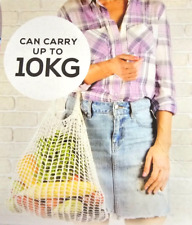 Reusable String Shopping Grocery Bag Shopper Tote Mesh Net Woven Cotton Bags