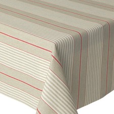 Wipe Clean Coated Tablecloth Fabric : Harbour Stripe | Washable French Toile