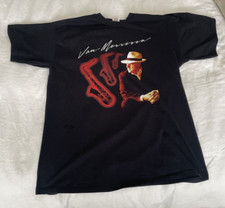 VAN MORRISON Tour T Shirt Size L Large  2007 Black England Etc Tour Tee Graphic.