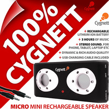 Cygnett Micro Mini Rechargeable MP3 Player Portable Speaker for iPhone 4 4S 5S 6