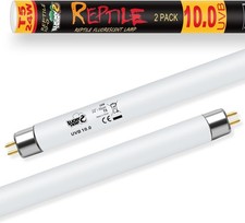 LUCKY HERP 2 Pack T5 UVB 10.0 Reptile Light 24W UVA UVB Fluorescent Lamp Tube