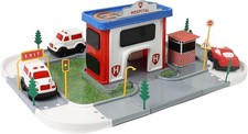 Hospital Building Playsets Pretend Role Play Kids Playset Toys with Ambulance