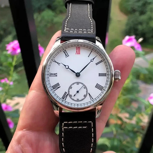 44mm logo white enamel dial - logo,