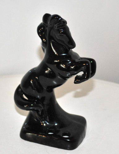 Horse figurine glazed ceramic - horse, figurine-