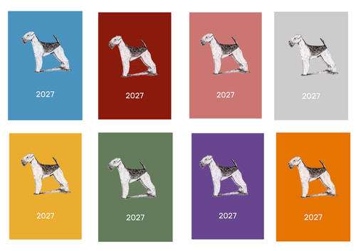 Airedale terrier2027 diary - diary, a5