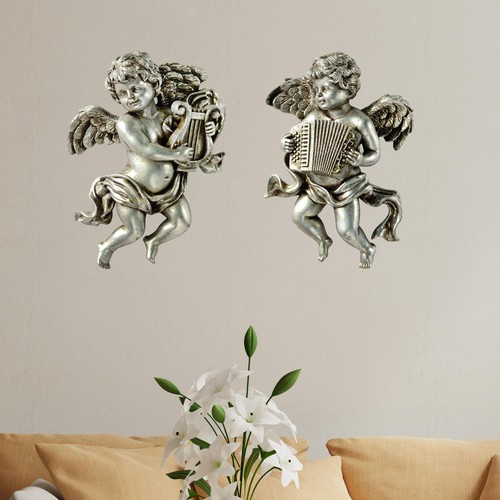 2pcs cherub wall sculptures - 2pcs,