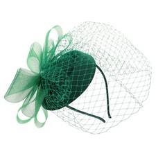  Bridal Headband Rhinestone Small Veil Fascinator Wedding Headbands for Bride