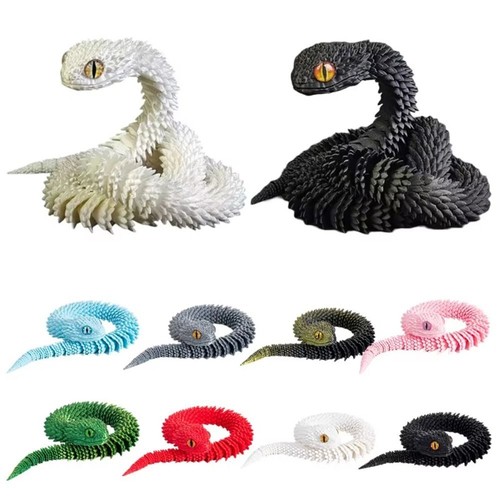 Printed snake toy 24in - 3d,