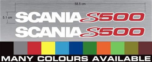 Scania s500 window - decals, /