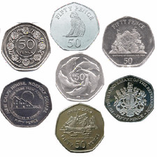 Gibraltar 50p Coins Circulated