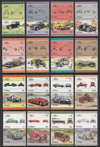 Tuvalu cars stamps mint - 32,