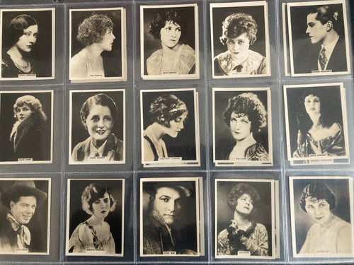 Cigarette cards cinema stars - cards,