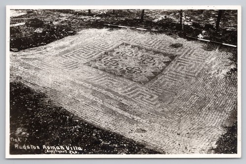 Rppc rudston roman - roman, villa