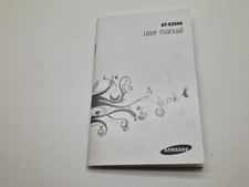 New Old Stock Samsung GT E2550 English User Manual Guide UK3POST