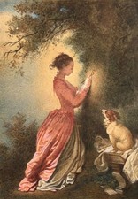 Antique Figurative Watercolour