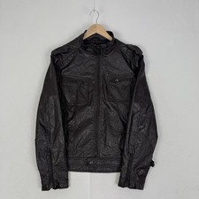 Zara Brown Faux Leather Biker