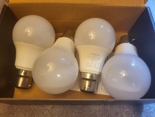 4 Pack A60 LED Bayonet Light Bulb 17W Instant 1600 Lumens