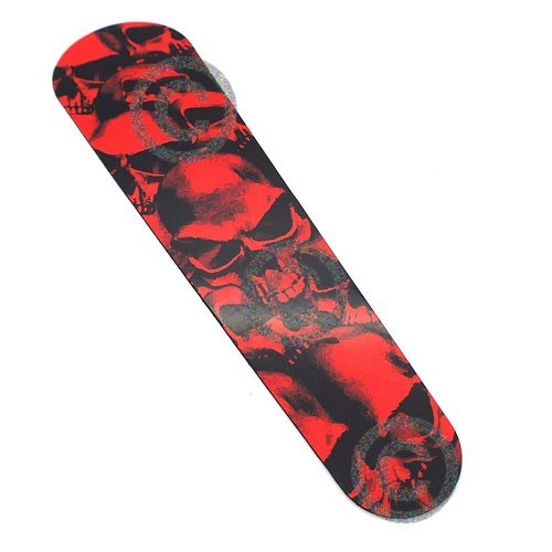 Red skull pile - "red, dash
