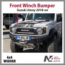 N4 Off Road Steel Winch Bumper Suzuki Jimny 2018-on