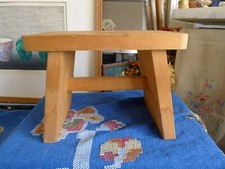 Japanese Bath Wooden Stool, Natural Wood Onsen Spa Used