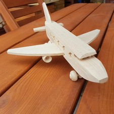 Wooden Toy Jet Aircraft Made