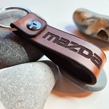 Mazda - Looped Leather Keyring