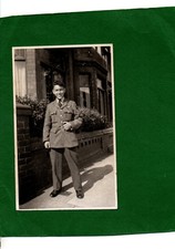 WW2 Real Photo Postcard RAF Serviceman wearing a Meteorological Brevet Badge