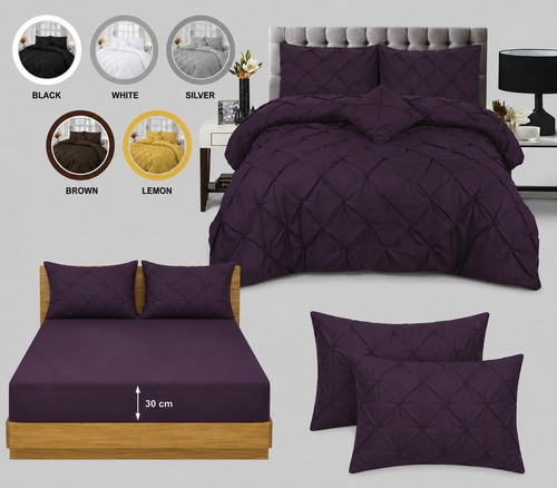 Pintuck duvet cover bedding - cover,