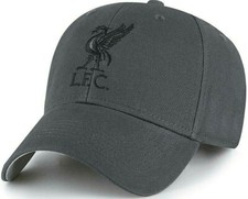 LIVERPOOL FC GREY ADULT EMBROIDERED CREST BASEBALL CAP OFFICIAL LFC
