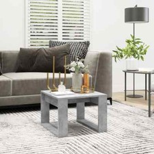 Lechnical Cement Grey Side Table 50 x 50 x 35  in Particle Board, H3S3